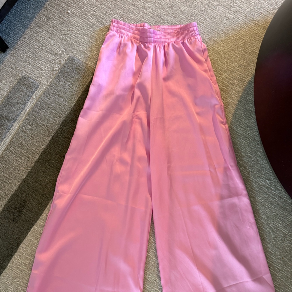 Show Me Your MuMu Pink Satin Pants